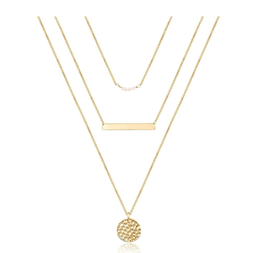 Turandoss Dainty Layered Choker Necklace