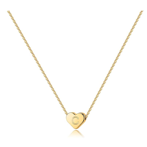 Turandoss Heart Initial Necklaces for Women Girls